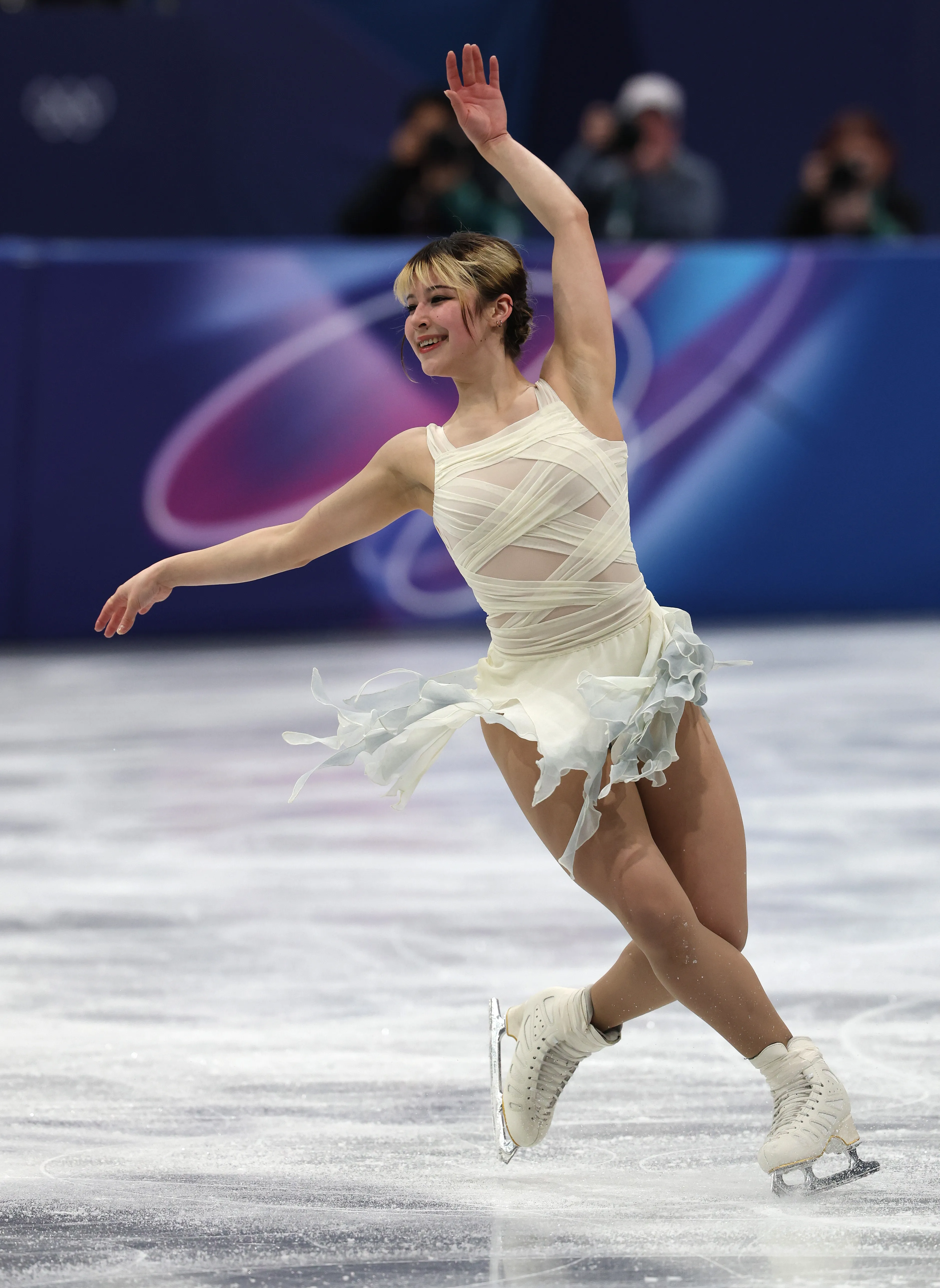 Alysa Liu competes during the women's short program figure skating.