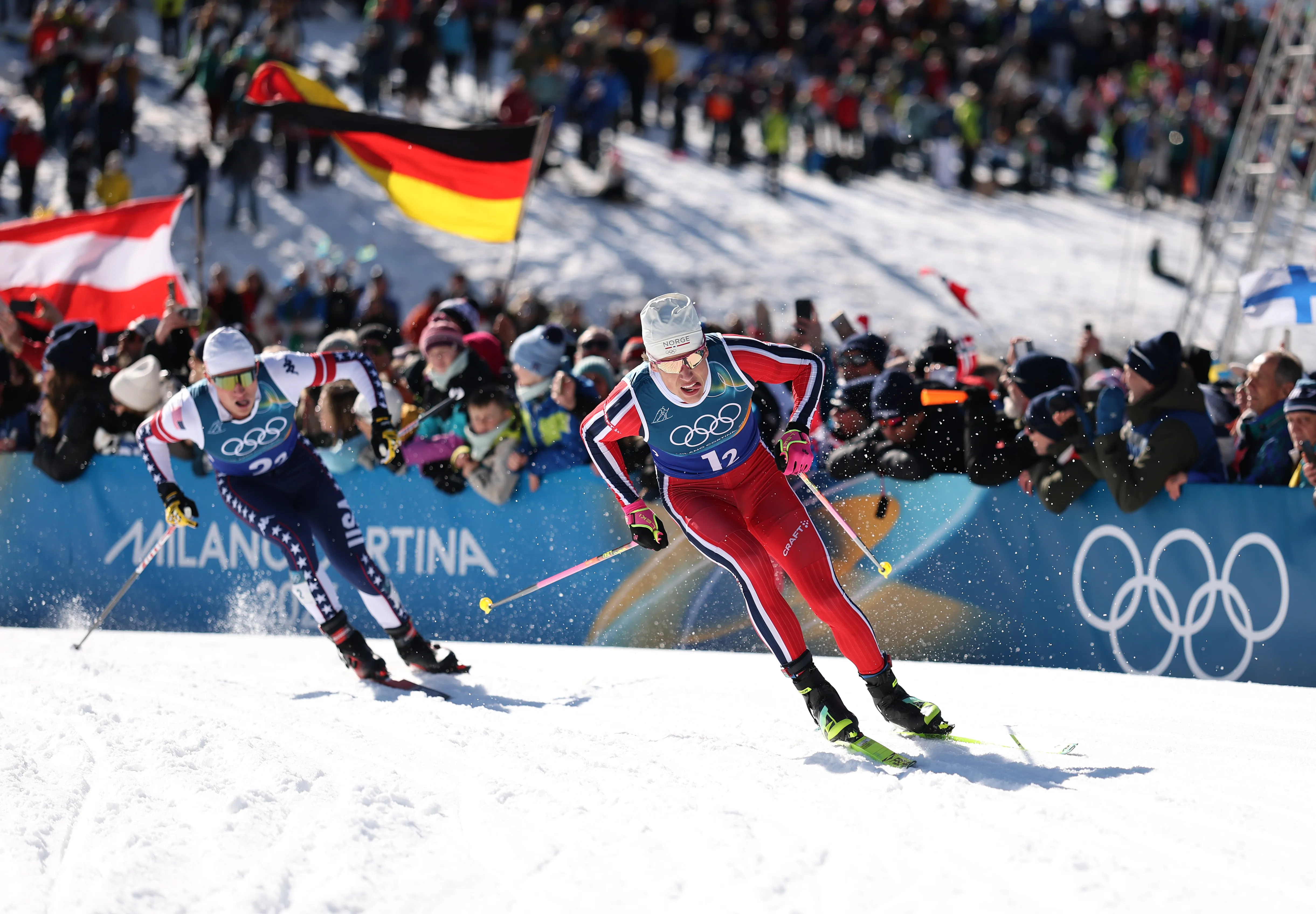 Johannes Hoesflot Klaebo of Team Norway competes