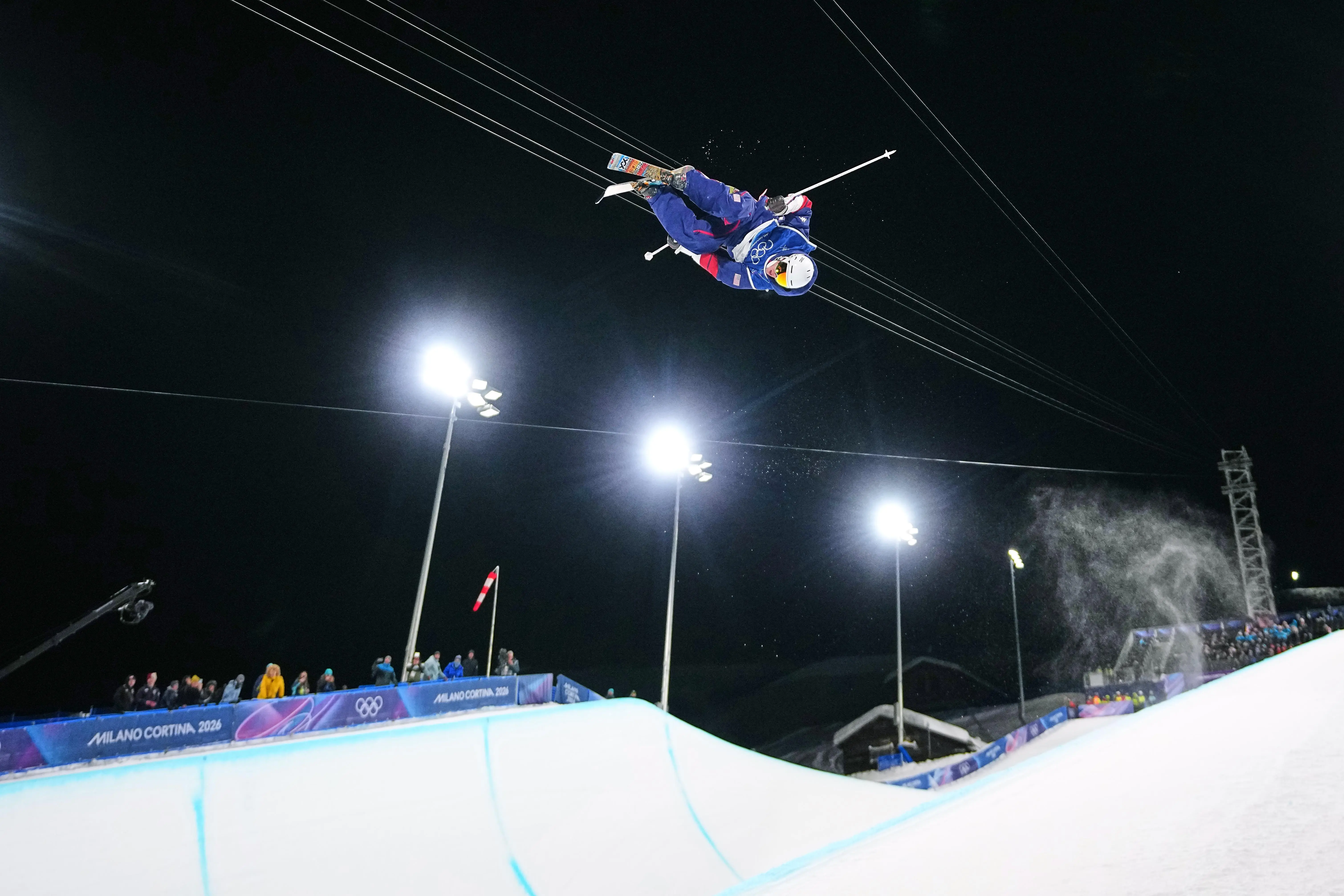 United States’ Alex Ferreira competes during the men’s freestyle skiing...