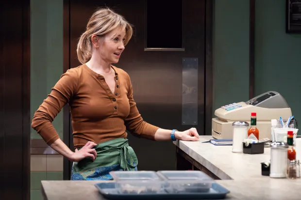 Justis Bolding in the unsettling friendhip drama "The Counter" at TheaterWorks Hartford through March 22. (Julian Barlow)