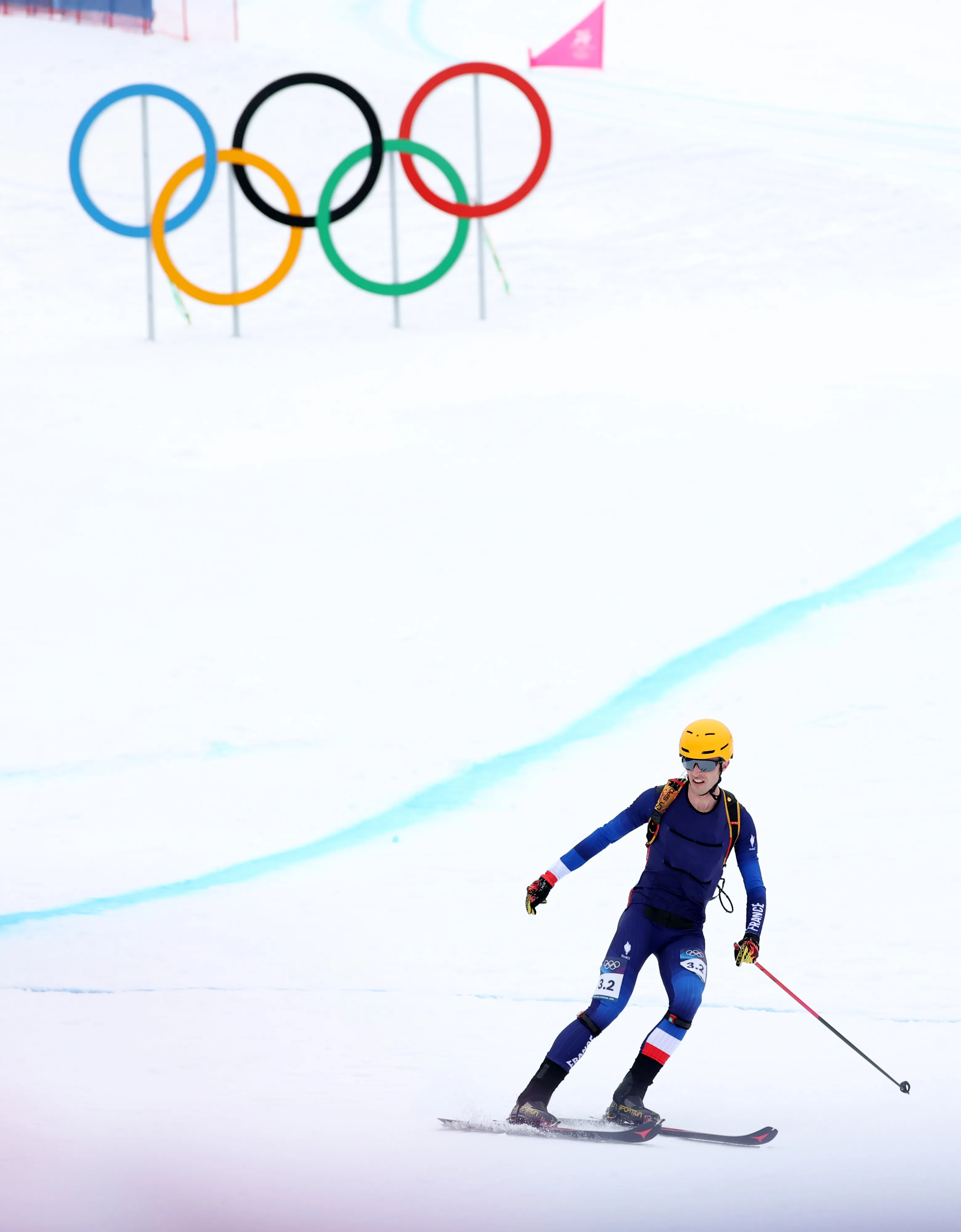Thibault Anselmet of Team France competes 