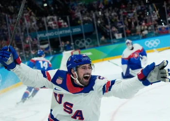 US sets up gold-medal game against Canada at the Olympics by cruising past Slovakia
