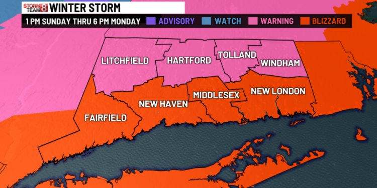 Blizzard conditions tonight into Monday