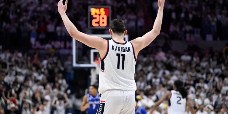 Karaban leads UConn past Seton Hall in final home game