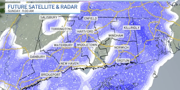 Mild today, snow showers return Sunday morning