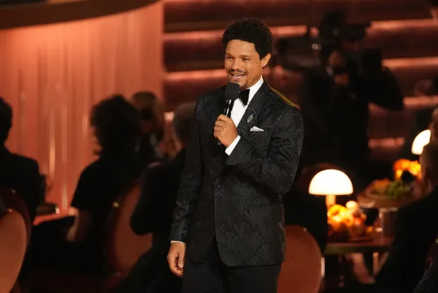 Host Trevor Noah speaks during the 68th annual Grammy Awards