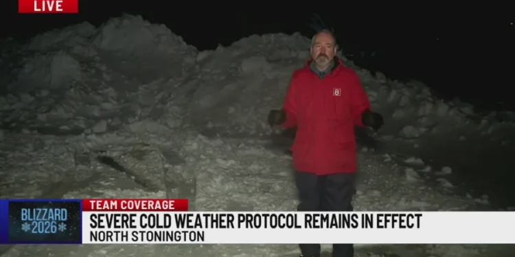 Road conditions in North Stonington after getting over 2 feet of snow