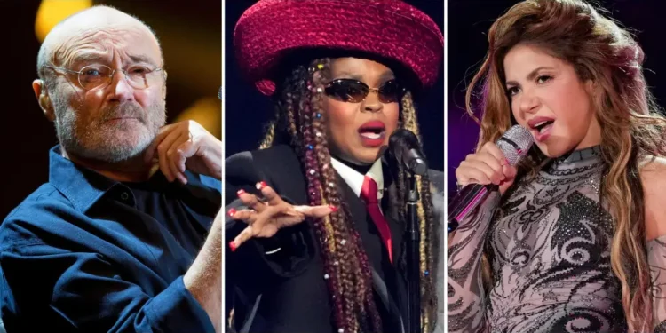 Phil Collins, Lauryn Hill, INXS, Iron Maiden, Luther Vandross and Shakira get Rock Hall nominations