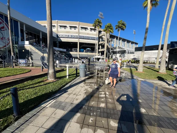 Sewage spill at George Steinbrenner Field in Tampa.