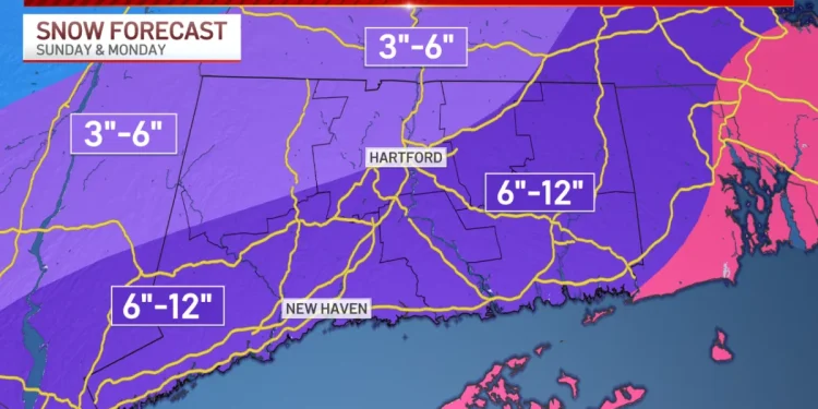 Nor'easter could bring heavy snow and strong winds by Monday