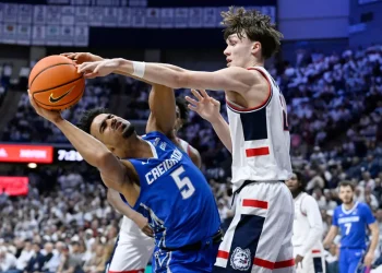 No. 5 UConn men’s basketball upset in 91-84 loss to Creighton as shaky defense shows up again