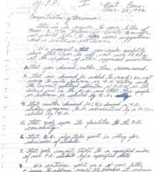 A scanned copy of a letter Willie Matos wrote to Despierta Boricua activists in 1972