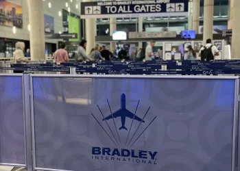 Flying out of Bradley today? Here's what flight cancellations look like.