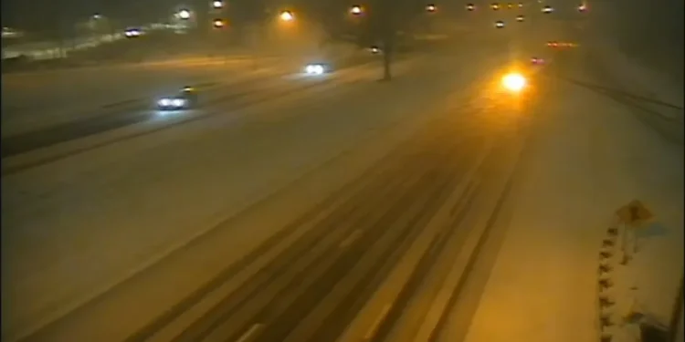 State officials urge people to stay off roads as blizzard moves in