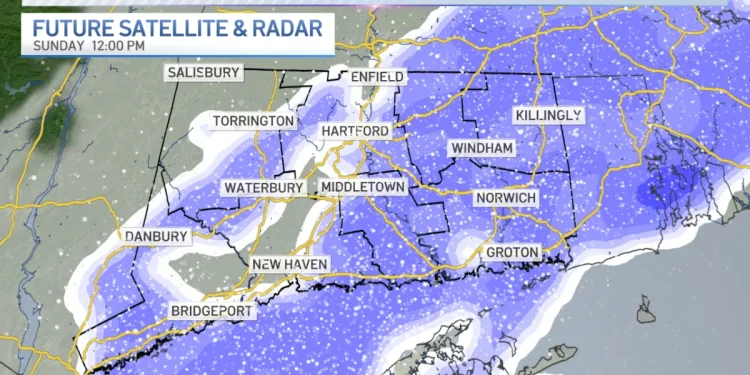 Snow showers Sunday morning and colder temperatures