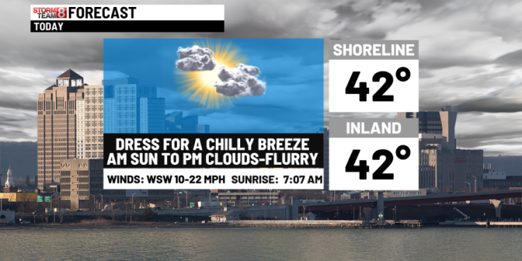 Chilly feeling weather ahead