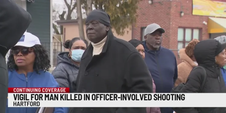 Community holds vigil for man shot by Hartford police