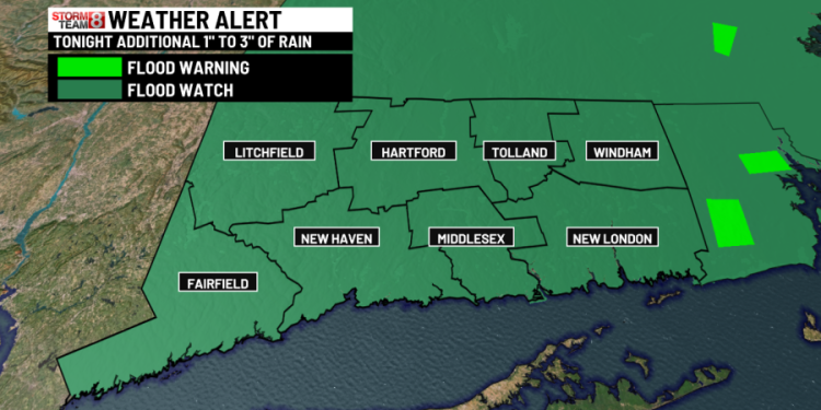 Connecticut prepares for coastal flooding, high winds, scattered outages