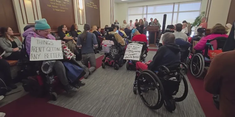 Disability advocates gather at state Capitol to launch CT Adapt, push back against Lamont's proposed budget