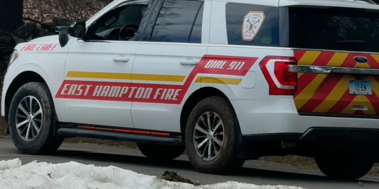 Two injured after a two-alarm fire was reported at East Hampton campgrounds