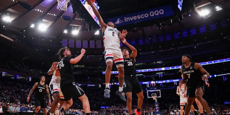 No. 6 UConn bounces back to beat Xavier 93-68 in the Big East quarterfinals