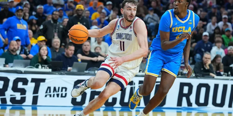 Karaban scores 27 points and sends UConn back to the Sweet 16 with 73-57 win over UCLA