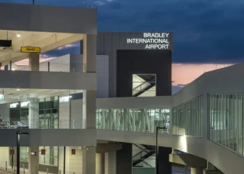 Lavatory vehicle spills at Bradley International Airport