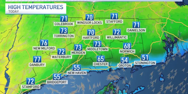 Warm and sunny for Tuesday