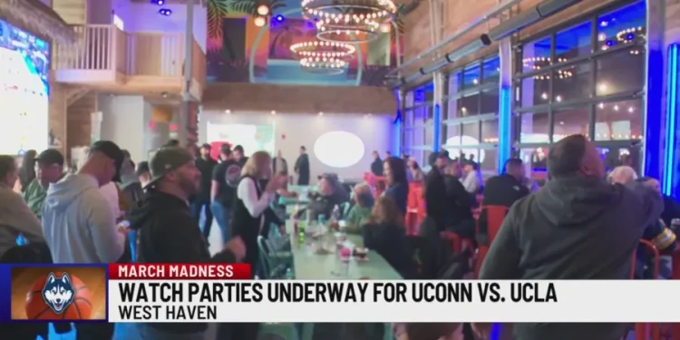 March Madness watch parties keep CT businesses busy as UConn faces UCLA in NCAA Tournament
