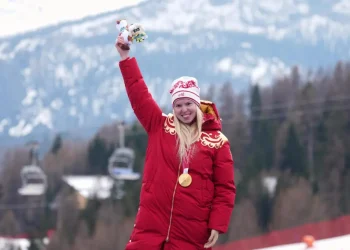 Russian anthem rings out at Paralympics for first time in 12 years after Voronchikhina takes gold