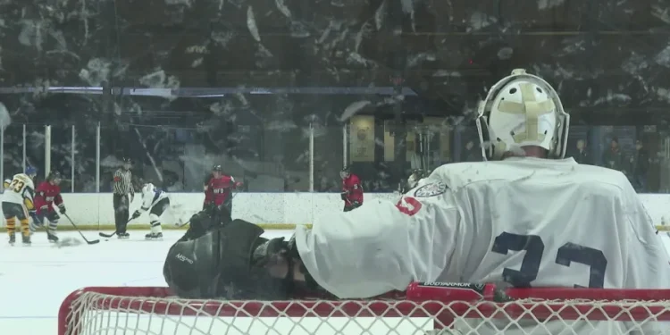 New Haven police, firefighters face off on the ice