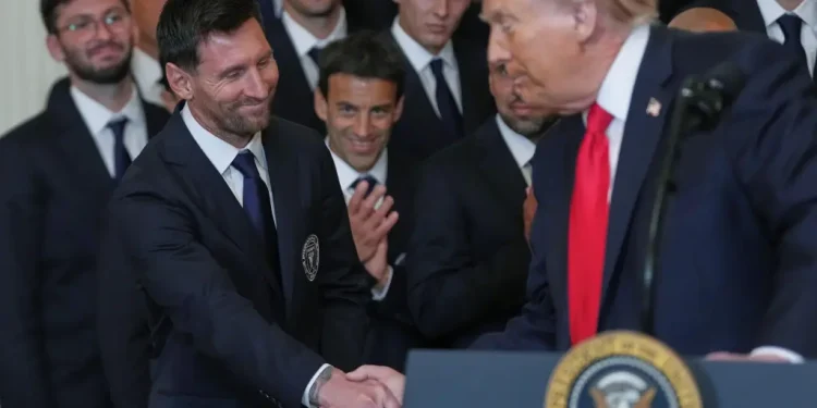 Lionel Messi and Inter Miami feted by President Donald Trump at the White House for MLS Cup title