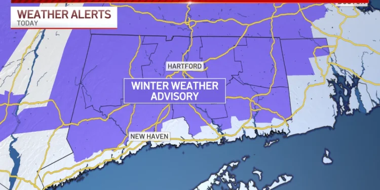 Winter weather advisory issued for wintry mix on Tuesday