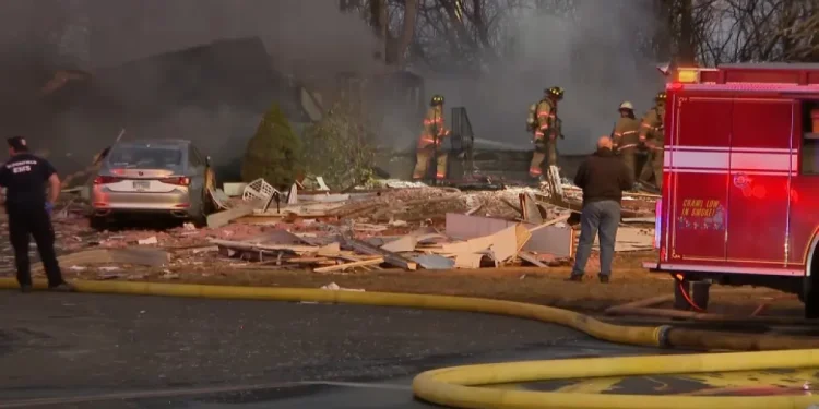 Firefighters respond to fire, possible house explosion in Bloomfield
