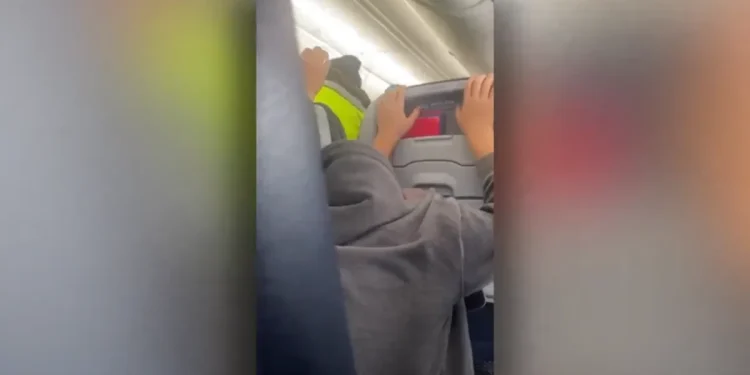 Passengers describe chaotic scene aboard diverted American Airlines flight