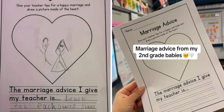‘Do not eat each other's snacks': 2nd graders marriage advice for teacher goes viral
