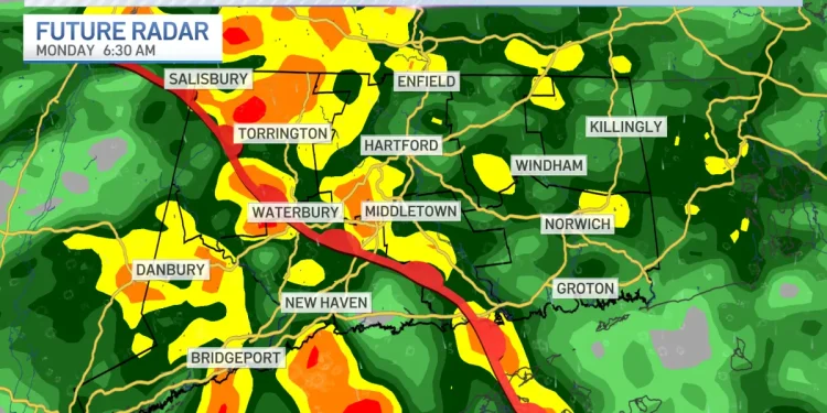Tracking storms and strong winds on Monday