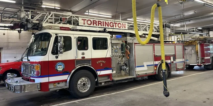 Second-alarm raised for a chimney fire in a two-story home in Torrington