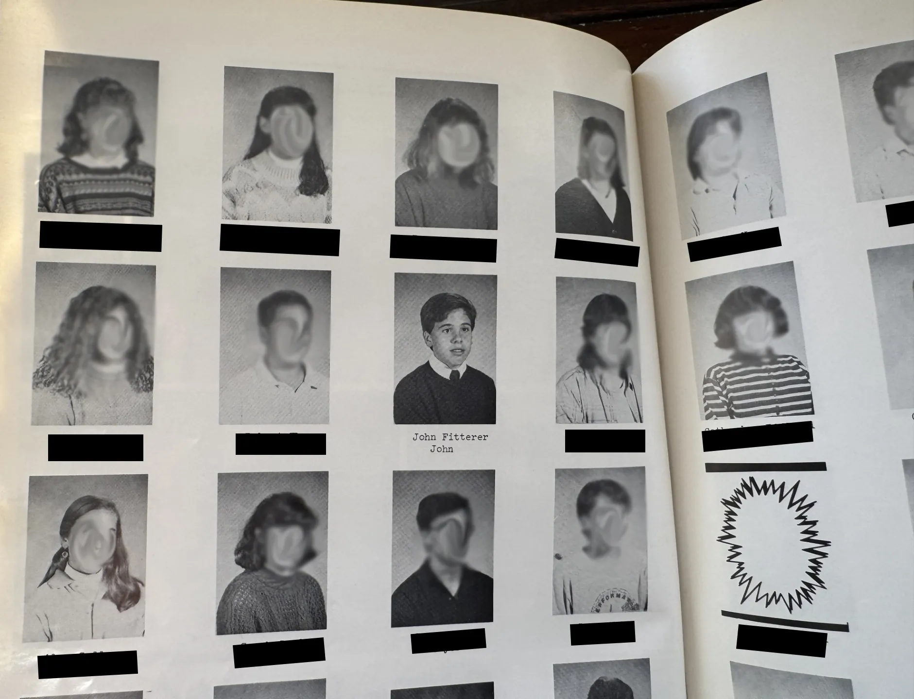 A yearbook photo of John Fitterer.