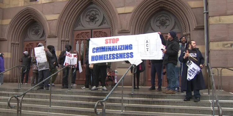 As emergency shelters close, unhoused advocates take to City Hall