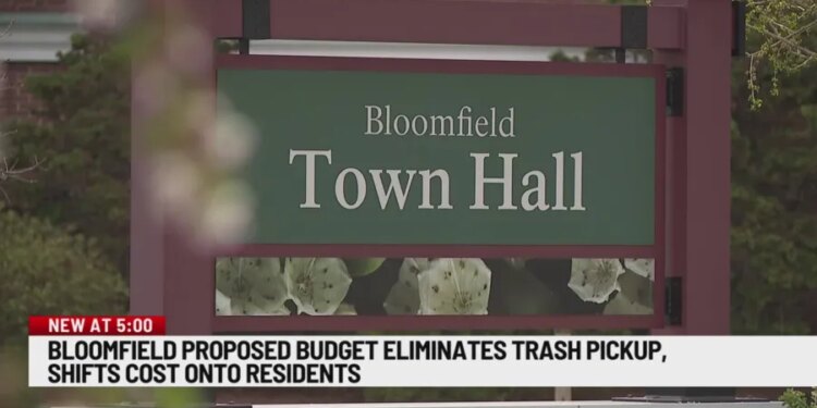 Bloomfield budget proposal looks to cut curbside trash pickup