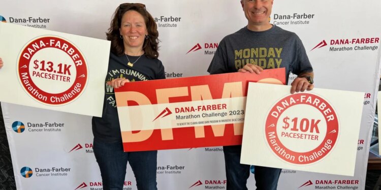West Hartford couple raising money for the Dana Farber Cancer Institute running in Boston Marathon