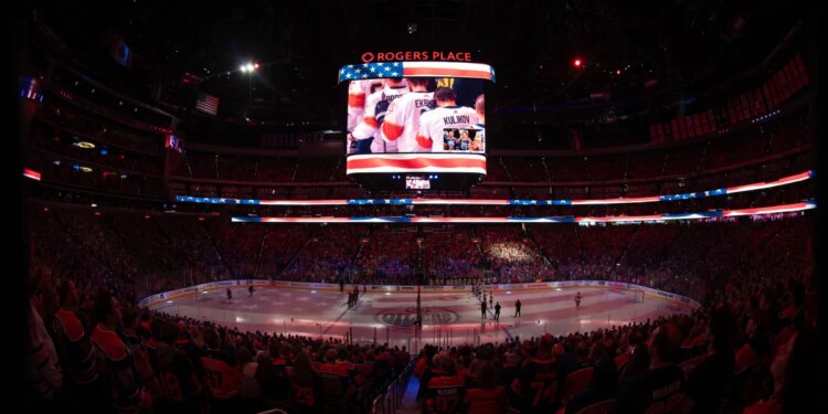 Woman gives birth inside NHL hockey arena during game