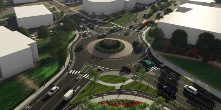 Manchester releases rendering of new roundabout proposed for downtown
