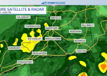 Sunday showers ahead of a chilly night