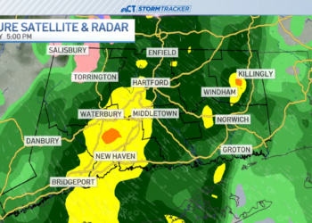 Soggy Sunday with cooler and breezy conditions