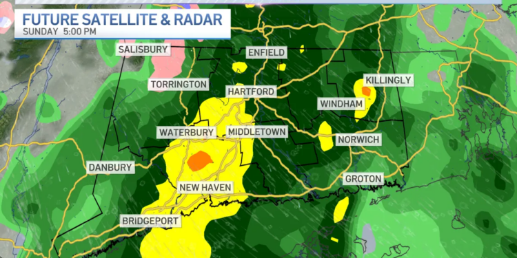 Soggy Sunday with cooler and breezy conditions