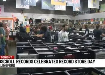 Music lovers fill Wallingford's Redscroll Records for Record Store Day