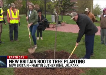 New Britain celebrates Earth Day with tree plantings