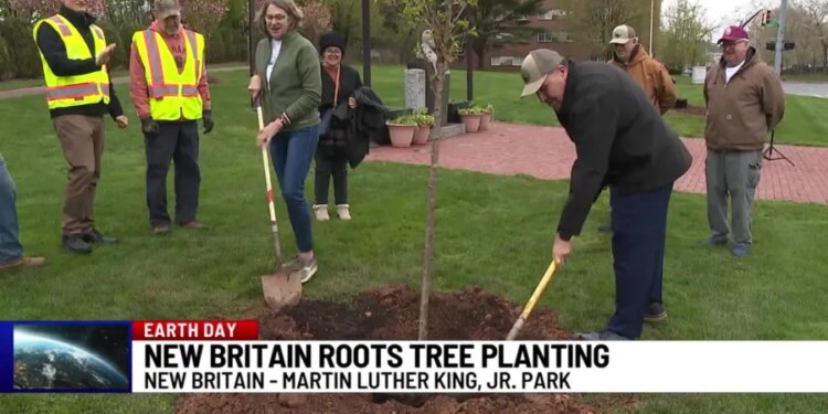 New Britain celebrates Earth Day with tree plantings